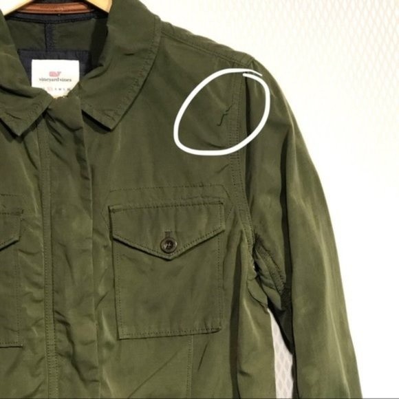 VINEYARD VINES WAXED COTTON PARKA JACKET - Picture 5 of 6
